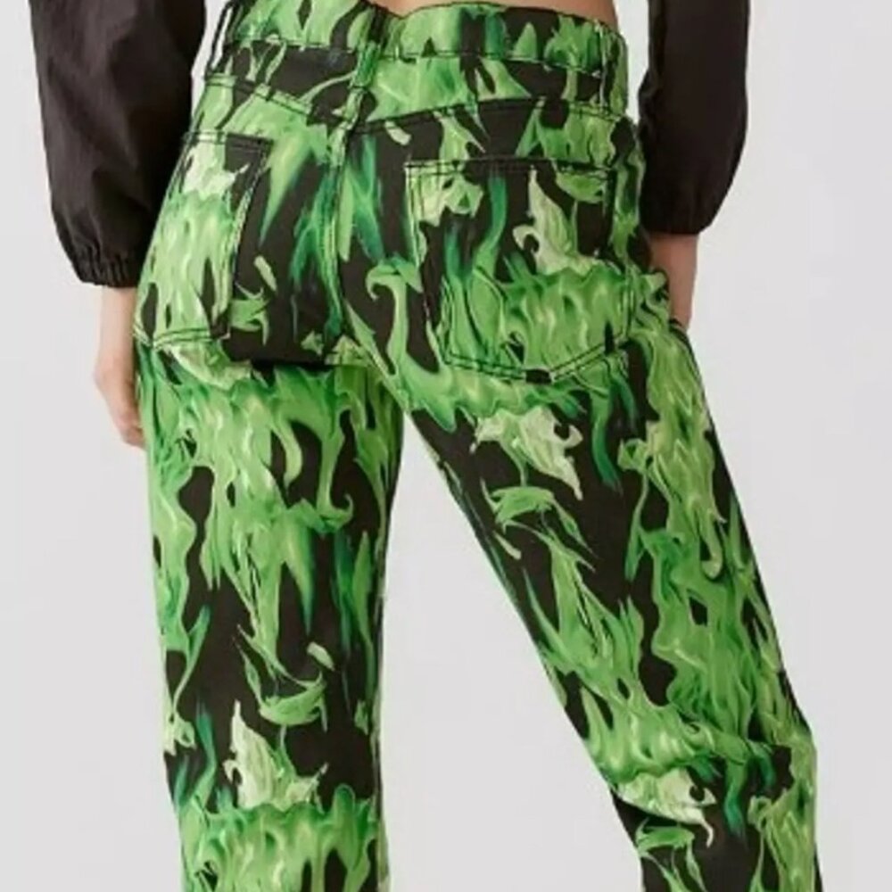 BDG Women’s Green Flame Jeans